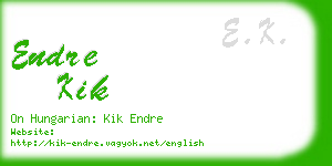 endre kik business card